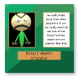 Fangame Angery Student's poster