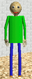 Baldi standing idle