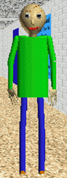 Baldi standing idle