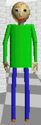 Baldi standing idle