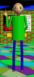 Baldi standing idle