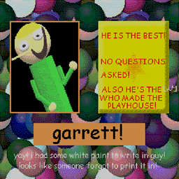 Garrett's poster