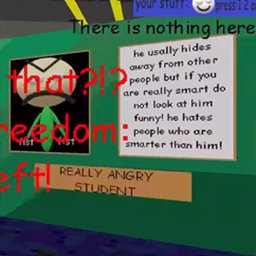 Paint 3D Angery Student's poster