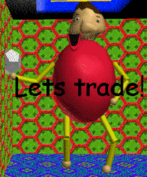 Trade Guy standing idle